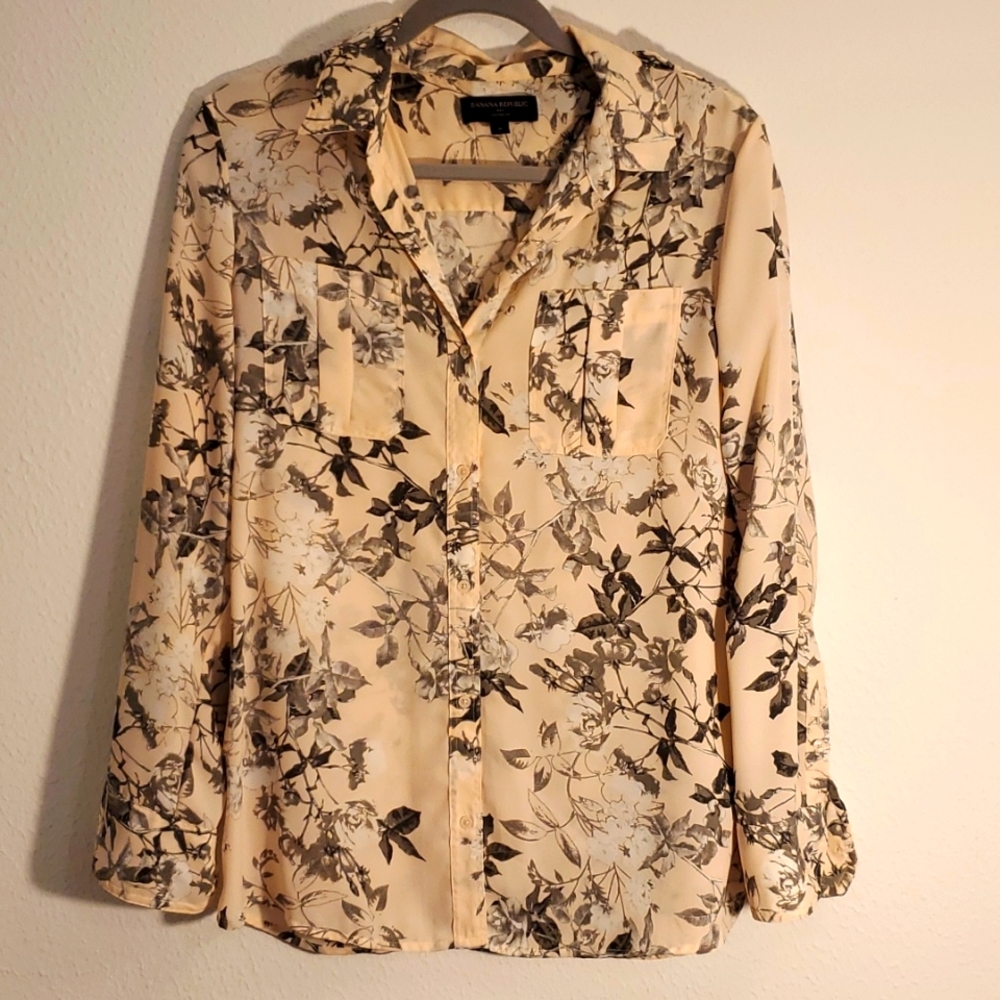 BR floral shirt M size